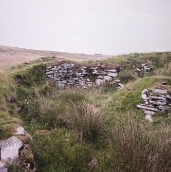 View from E of settlement on S side of broch