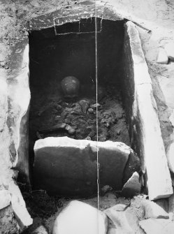 Excavation photograph; cist number 7 and burial 6.