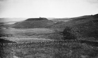 View of the mottle and bailey castle.