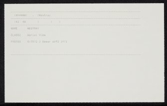 Westray, General, HY44NW 89, Ordnance Survey index card, Recto