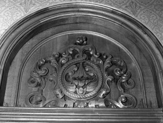 Interior.
Ground floor corridor, detail of specimen decorative panel above.