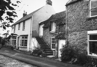 View of St Andrew's Square, High Street, Ayton, from NE.