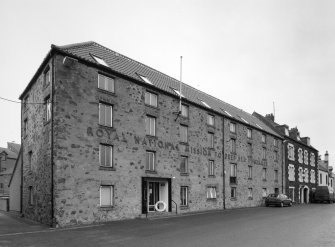 View from SSE of main frontage overlooking the harbour