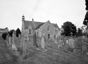 View of Church and Blackadder Aisle from S from churchyard