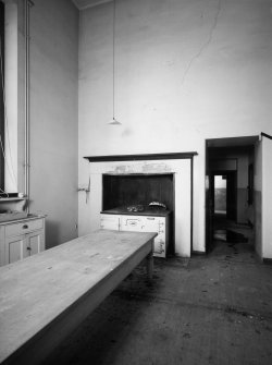 Interior.
Service wing, kitchen, general view.