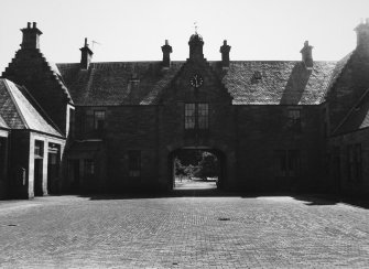 View of entrance from inner courtyard.