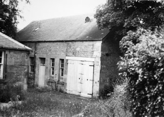 View from SE of S range of stable block (to N of house).