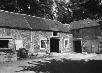 View of corner section of stables.