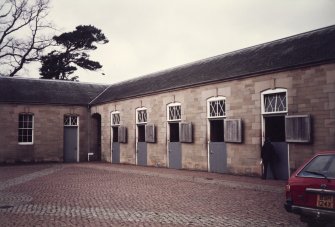 View of new stables building.