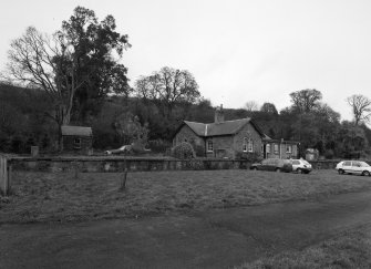 General view from S showing station building and remains of platforms