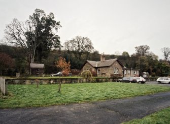 General view from S showing station building and remains of platforms