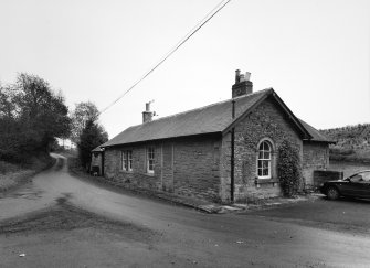 View from W of NW side and SW gable of former station building