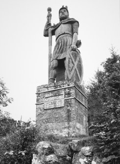 General view of statue from SW.
