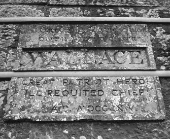 Detail of inscription.