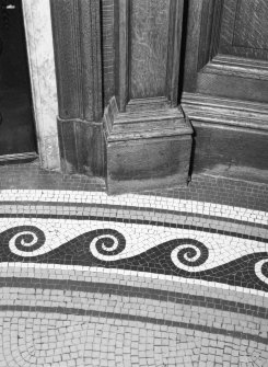 Interior.
Ground floor, entrance hall, detail of mosaic flooring.