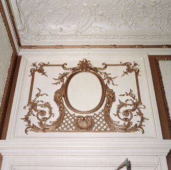 Interior.
Ground floor, drawing room, detail of decorative plasterwork.