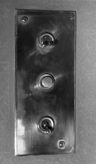 Interior.
Detail of light switch.
