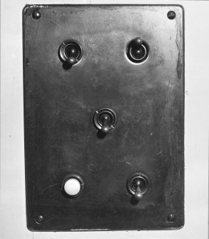 Interior.
Detail of light switch.