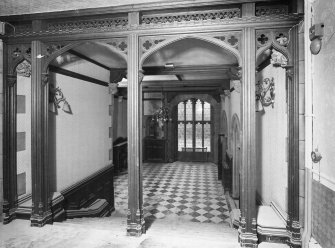 Interior.
Ground floor, hall, view from staircase.