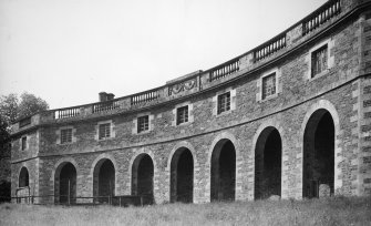 The Haining; stable loggia from SE