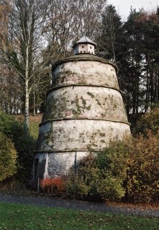 View beehive shaped dovecot from SW