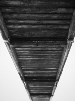 View of underside of deck from S.