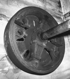 Detail of clutch on main lineshaft, situated in pump house