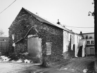 View of outbuilding from W.