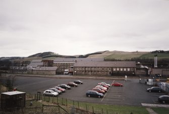 Selkirk, Dunsdale Haugh, Dunsdale Road, Riverside Mills
Elevated general view of entire works from east north east