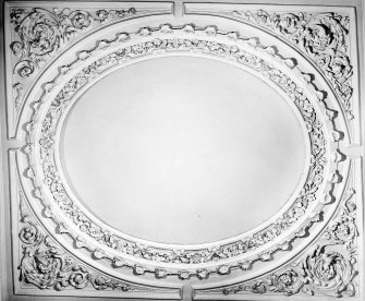 Interior.
Detail of first floor N dressing room ceiling.