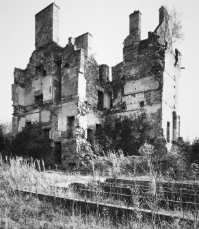 View of remains from NW after partial demolition.