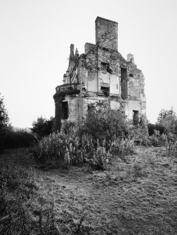 View of remains from NE after partial demolition.