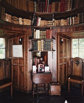 Interior. View of 1st fl library