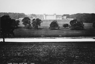 Copy of historic photograph showing general view from SE across the Tweed.
