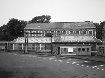 View of mule spinning mill and spinning sheds from SE.