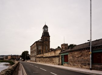 View of 1867 building from NE showing cupola topped mansard