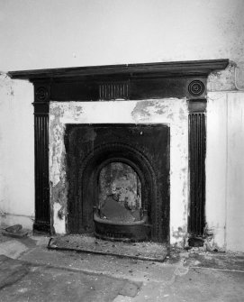 Interior.
First floor, NW room, detail of fireplace.