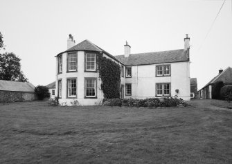 View of farmhouse from NE