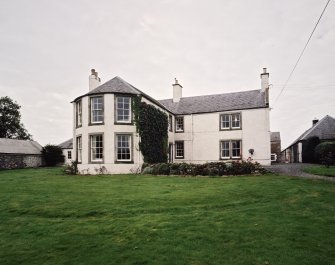 View of farmhouse from NE