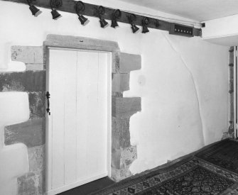 Interior.
Family Room, detail of door and servants bells.
