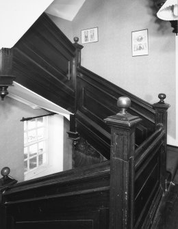 Interior.
View of staircase from half landing.
