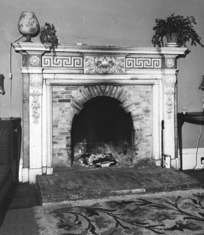 Interior.
Ground floor, lounge, detail of fireplace.