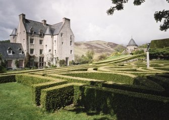 View from SSW showing house and 'doocot'