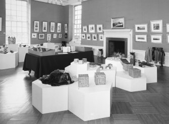 Interior. View of drawing room now art gallery showing fireplace