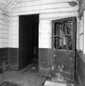 Interior.
Station building, view of E room and windows from E.