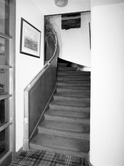Interior.
Staircase, view from E.