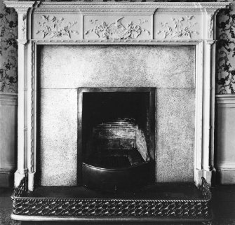 Interior.
Bedroom, detail of chimneypiece.