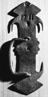 Traquair House, interior
Detail of door furniture bearing date