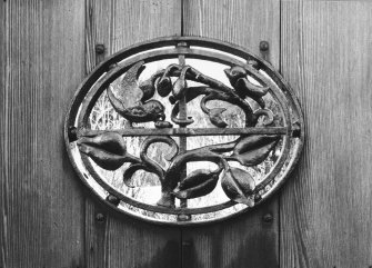 Detail of ironwork roundel.