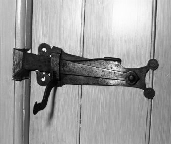 Interior.
Detail of window latch.